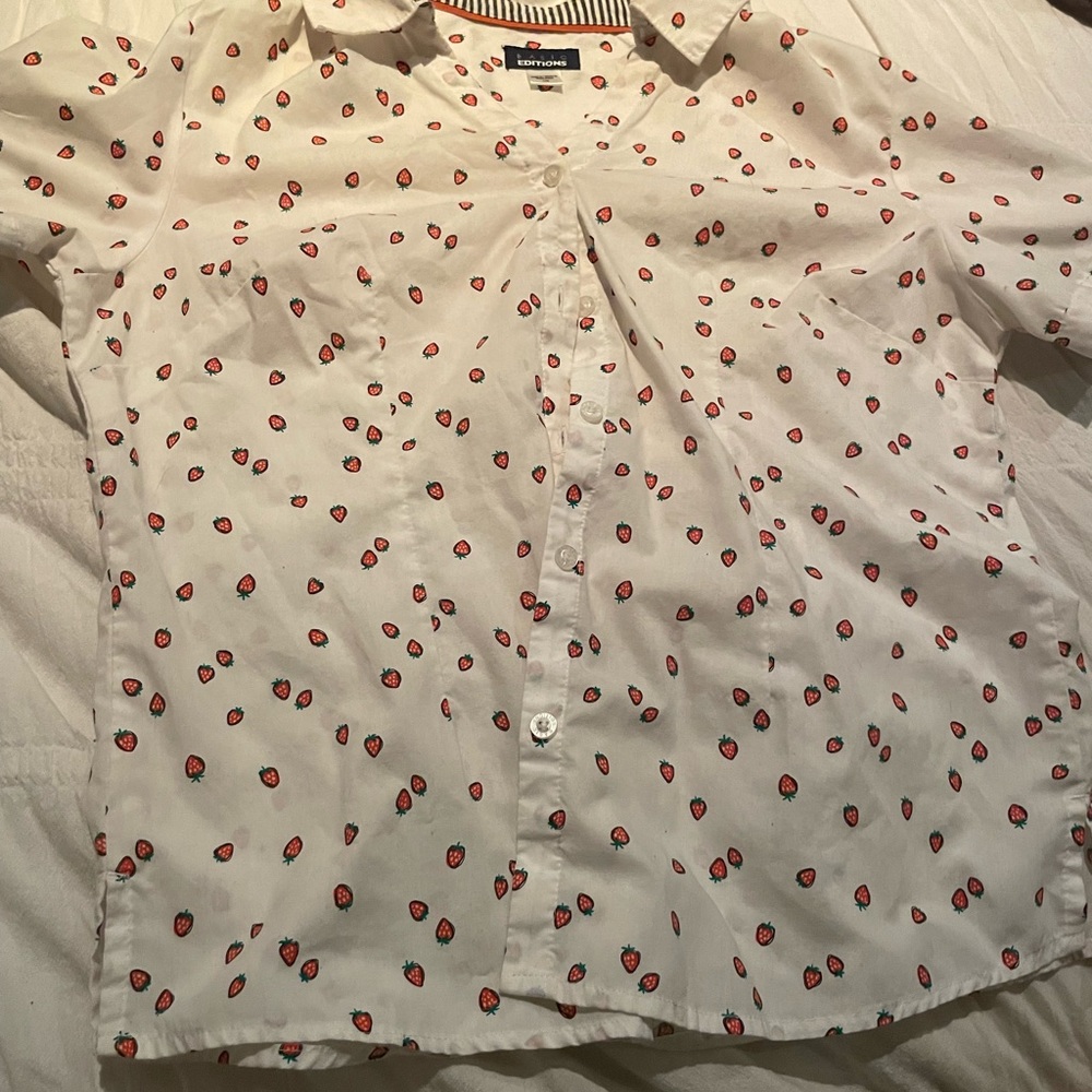 Women’s Strawberry Button Up